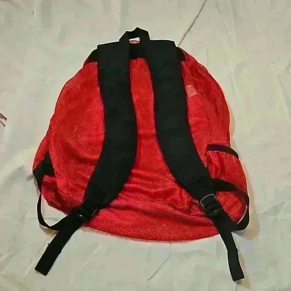 Red Mesh Backpack 